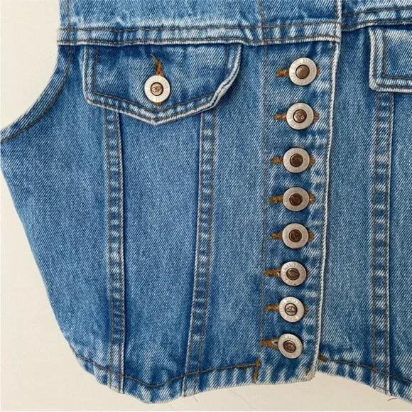 Vintage Denim Vest - Picture 2 of 5